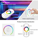 LED Light Strip Wallmount Glass Pannel Touch PWM Controller Dimmer CCT RGB 12V 24V 6A/CH Home Commercial 0-100% Smooth Dimming