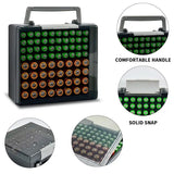Battery Organizer Holder -Holds 72 AA AAA Batteries Battery Box Case Garage Container Home Drawer Organization Dispenser Holder