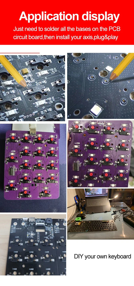 10/30/70/110pcs Kailh Hot-swappable PCB Socket Hot Plug CPG151101S11 For Outemu Cherry MX Switches Keyboard Axis DIY Connector
