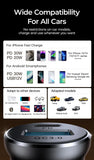 Joyroom 30W Car Charger Adapter PD QC3.0 Mini USB Charger Fast Charging Phone Charger for iPhone Samsung Galaxy Car Accessories