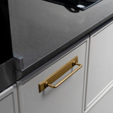 Antique Brass Handle with Backboard Vintage Cover Up Furniture Handle Drawer Cupboard Bar Pull Handle for Home