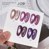 Vendeeni 5 Colors/Set Crystal Cat Eye Gel Nail Polish Semi Permanent Sparkling Magnetic UV LED Soak Off Gel Varnish With Display