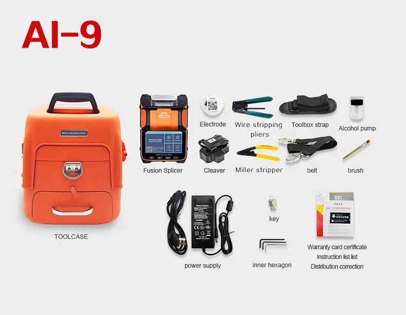 Signalfire AI-9 AI-5 Pro AI-6C+ AI-6A+ AI-20 AI-30 Multi-language Fiber Optic Splicing Machine Optical Fiber Fusion Splicer