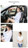 Summer Multi-functional Sunscreen Shawl Women's Long-sleeved Loose Light Breathable Anti-UV Pleated Chiffon Scarf Driving Sleeve