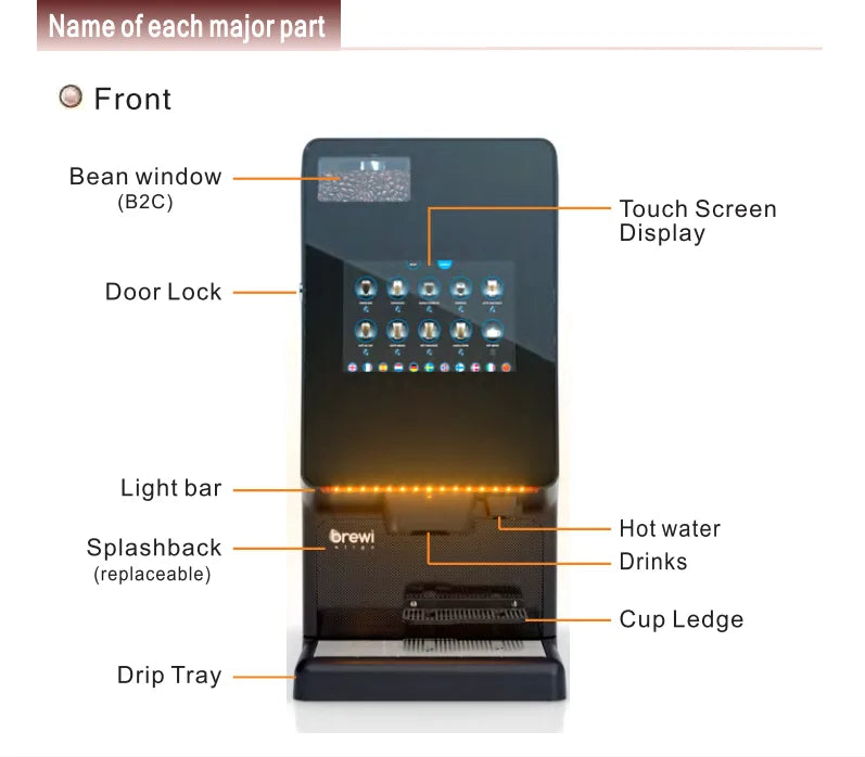 2026 New Smart ModelBrewi Eligo Automatic Coffee hine Espresso Commercial Use