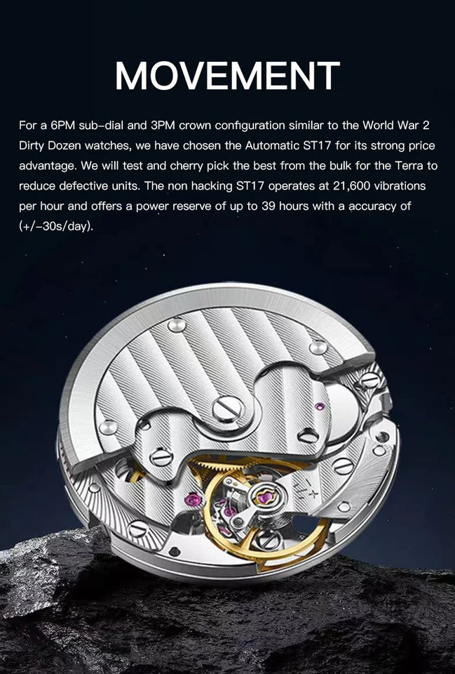 Specht & Söhne New Arrivals 1908 Automatic Watches For Men Stainless Steel Seagull Movt Mechanical Wristwatch 50M Waterproof