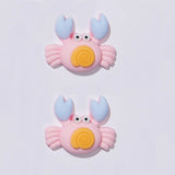 10Pcs Colorful Ocean Animals Resin Crab Fish Float Bottle Beach Slipper Surfboard Flatback Scrapbook Craft DIY Figurine Decor