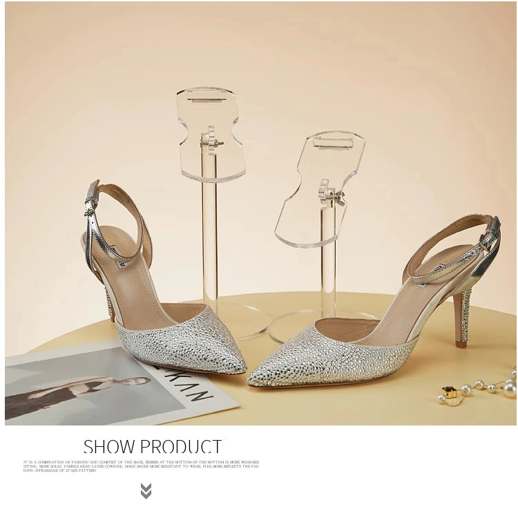 Shoe Display Stand Clear Acrylic High Heels Display Props Shopping Mall Window Counter Shoe Stand Shoe Support Shoe Rack Riser