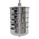 5 Tier 26 / 28 / 30cm Steam Cooker Steamer Pan Cook Food Veg Pot Stainless Steel