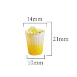 Cute Dollhouse Coffee Cup Miniature Latte Coffee Beverage Cafe Drink Model Doll House Accessories Kids Play House Toys