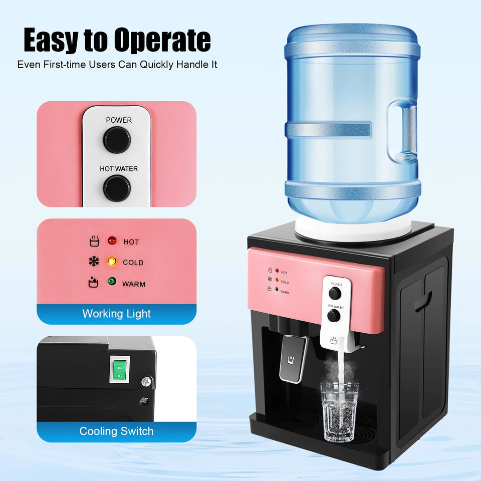 HS-09 Hot/Cold Desktop Electric Water Dispense Water Detachable Design Cooler Dispenser Water Cooler for Home Office