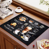 Minimally Styled Coffee Machine Mat and Anti Slip Mat Kitchen Mat Kitchen Water and Anti Slip Mat Mat Kitchen Dining Mats