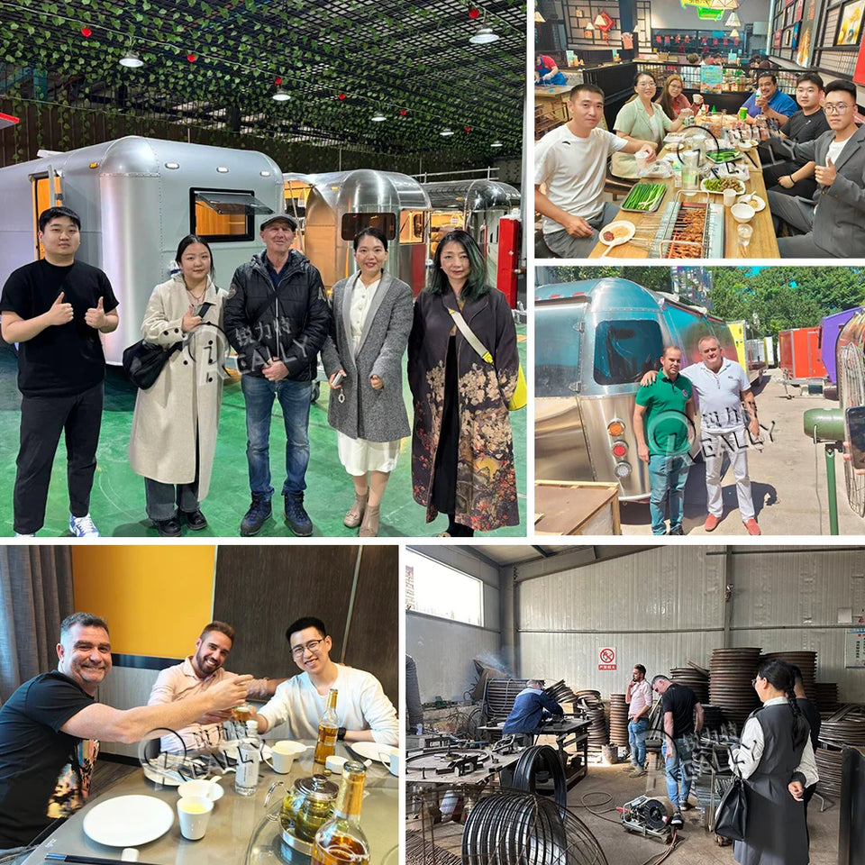 Customized Food Trailer Mobile Food Kiosk Truck Mobile Kitchen Trailer for Hamburger Cart Fast Food Truck with DOT Certification