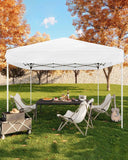 10x10 FT Pop Up Canopy Tent with 3 Adjustable Heights – Outdoor Sun Shade Shelter, 4 Sandbags & Carry Bag, for Parties & Events