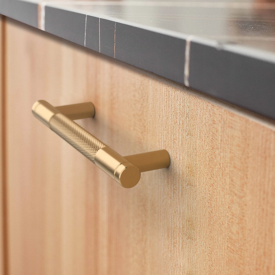 Alzassbg 10PCS Cabinet Handles Matte Gold Cabinet Pull Handles Heavy Duty Hardware Cupboard Drawer Pulls