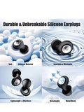 45dB Noise Cancelling Ear Plugs for Sleeping, Reusable Soft Silicone Earplugs with 8 Eartips & Storage Case, Hearing Protection