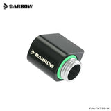 BARROW G1/4" Mini 90 Angled 360 ° Rotating Offset Adapter 21MM Height,DIY Computer Water Cooling Build Fittings,TWT90-M