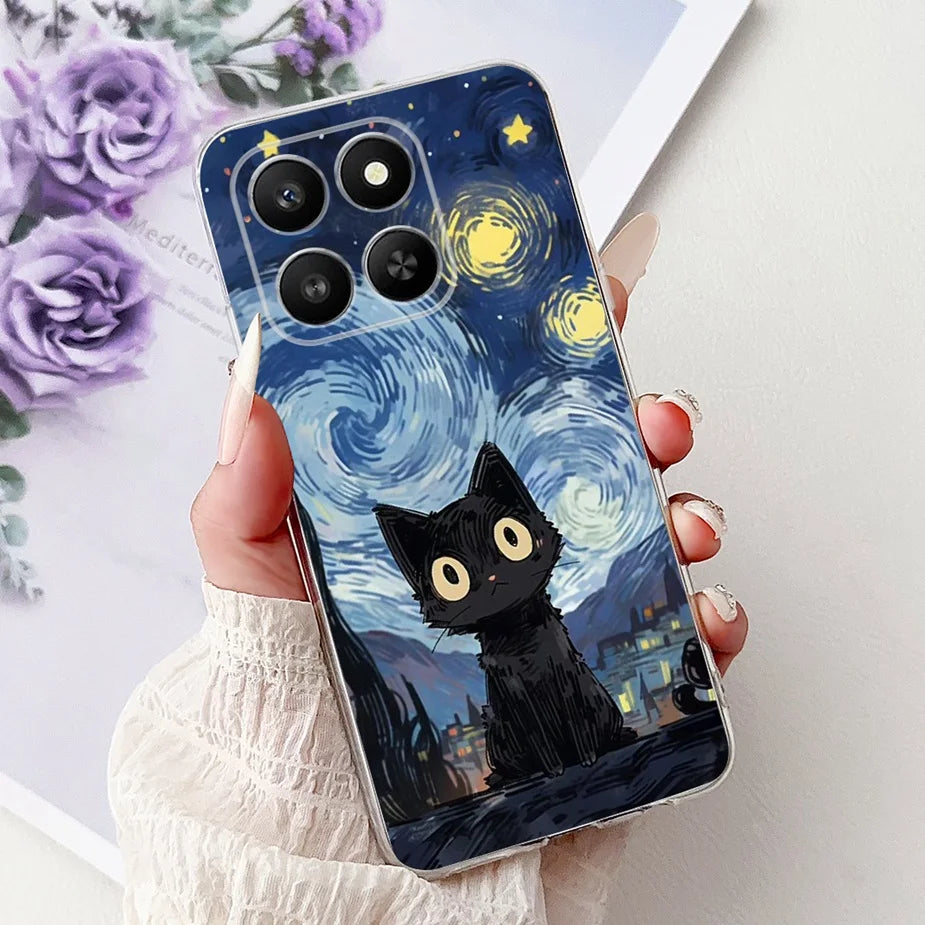 For Honor 400 Smart 5G Case LGN-NX1 Cute Cartoon Painted Cover Soft Slim Phone Case For Honor X7d HonorX7d Honor400 Smart Fundas
