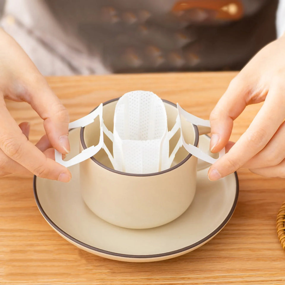 50/100 pcs Coffee Filter Bags Disposable Drip Coffee Paper Pack Portable Hanging Ear Espresso Coffee Accessories Tea Tool