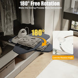 80cm Modern Retractable Ironing Board Closet Pull-Push Stow Away In The Cabinet