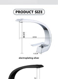 Basin Faucet Modern Bathroom Mixer Tap Black/chrome Wash basin Faucet Single Handle Hot and Cold Waterfall Faucet