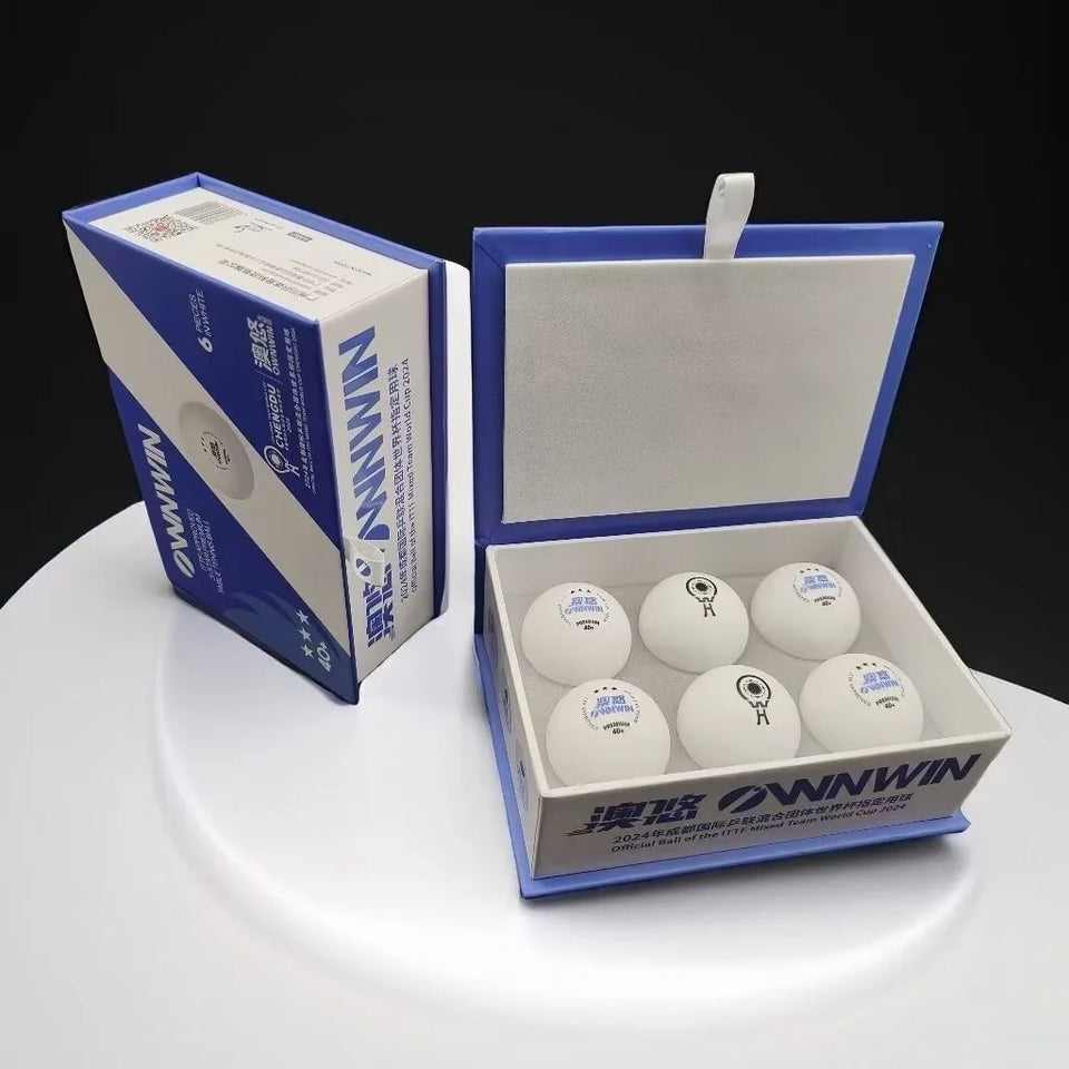 Original Table Tennis Balls 2024 Official Balls of The ITTF Mixed Team World Cup V40+ Ping Pong Balls 3 Star Competition Balls