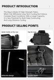 WEST BIKING Cycling Trunk Bag Large Capacity Bicycle Pannier Multifunctional Reflective Bike Bag Travel Bag MTB Bike Accessories