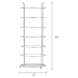 Satin Nickel Toilet Paper Holder Bathroom Organizer Cylindrical Design Iron Roll Storage Space Efficient Solution