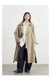 CHIC VEN Women Long Trench Coat Loose Casual New Plaid Patchwork Female Windbreaker Office Ladies Outerwear Spring Autumn 2025