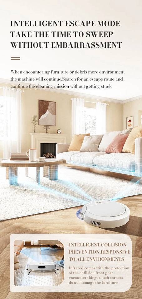 NEW 3 IN 1 Intelligent Vacuum Sweeping Mopping Robot Home Fully Automatic Cleaning Machine APP Control With Water Tank Robot