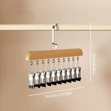 Closet Organizer With 10/12 Clips, Space Saving Hanging Closet Organizer, Space-Saving Hat Scarf Clothespins
