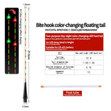 1PC LED Gravity Sensor Float Tail+1 Tube LED Light Buoy Color Change Tail Luminous Ocean Electric Fishing Tackle Accessories