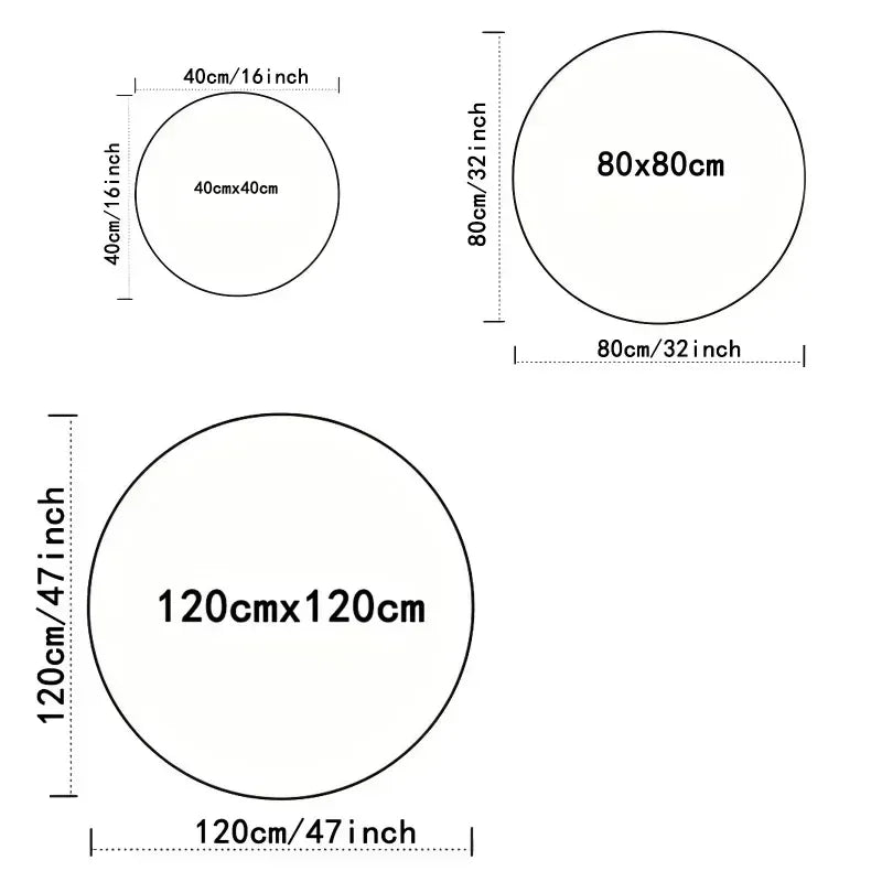 1pc Modern 3D Illusion Checkered Round Area Rug Washable NonSlip Floor Mat for Entryway and Bedroom Living Room Coffee Table Rug