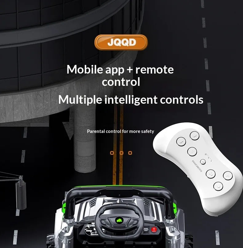 12V 7AH Big Battery Electric Car for Kids - Four-Wheel Remote Control 4WD Off-Road Ride-On Vehicle Quality Children's Transport