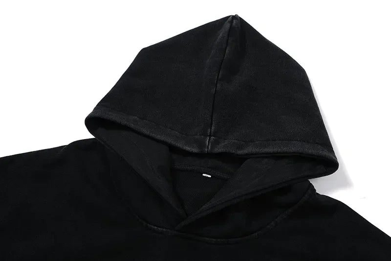 Y2K Anime Hoodies Men Ukiyoe Oversized Loose Vintage Acid Wash Hooded Sweatshirt Women Goth Harajuku Cotton Long Sleeve Pullover