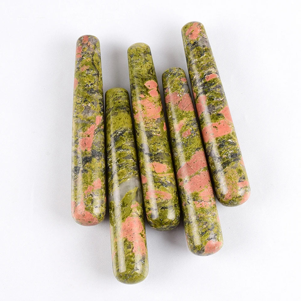 Natural Jade Rose Quartz Wand Facial Skin Care Tools Massage For Face Beauty Lifting Slimming Wholesale&DropShipping