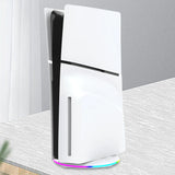 RGB Vertical Stand with Anti-Slip Pad LED Base Gaming Stand Stable Console Base Bracket for PS5 Slim Disc/Digital Version