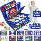 Busy Board Toys for Toddler, Preschool Educational Toy for Learning Fine Motor Skills, Ideal Christmas Birthday Gifts
