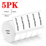 Labelwell 5/10PK P15 Thermal Label Sticker 12x40mm 15x30mm Label Tape Compatible for Marklife P15 P12 P11 L12 D30 Label Printer