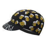 Black Cycling Cap Funny Road Bicycle Hat Cartoon Bike Headwear Men and Women Coffee & Beer Gorra Ciclismo