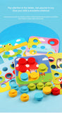 Children's Early Learning Puzzle Interactive Toys, Mushroom Nail Game, Intelligence Puzzle, Color Recognition