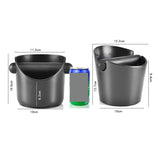 Coffee Knock Box, Shock-Absorbent Espresso Knock Box for Barista Coffee Grind, Anti-slip Espresso Dump Bin Grind Waste Bin