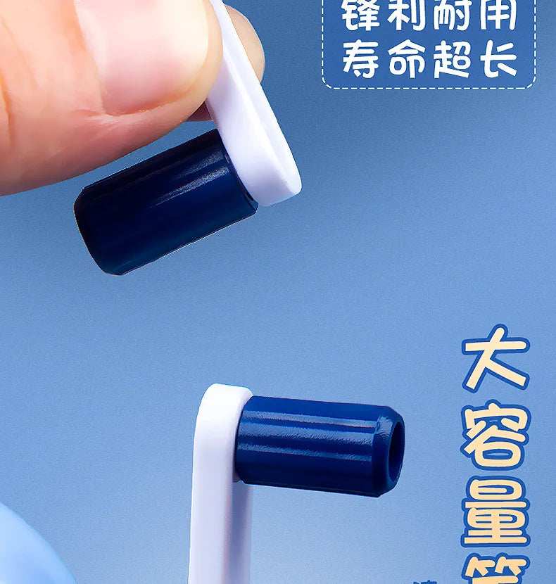 Cartoon Astronaut Pencil Sharpener Student Pencil Sharpener Hand Crank Manual Sharpener Adjustable Thickness Cute Pencil Cutter