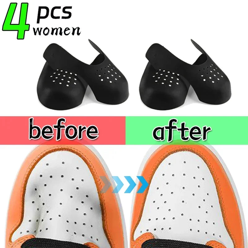 5pairs Crease Protector Shoe Head Stretcher Sneaker Anti Crease Wrinkled Fold Shoe Support Toe Sport Crease Protector Dropship
