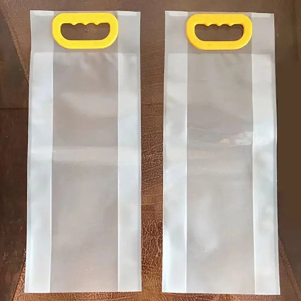 10pcs 5kg/10kg Rice Grain Packaging Bag Plastic with Handle Food Vacuum Bag Insect Proof Moisture-proof Food Storage Sealed Bag