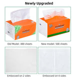 High Quality 500 Sheets Napkin Affordable Paper Tissue Paper Household Commercial  Extraction Facial Tissue For Mother Baby Pape