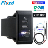 Quick Charge 3.0 USB Socket Outlets usb 12v automotiva car usb charger fast charge QC3.0 Car Socket Adapter for RV Boat