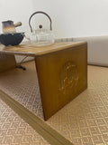 Japanese Style Pure Bamboo Foldable Coffee Table Real Wood Tatami Low Sitting Floor Mat Small Tea Table Window Seat Table