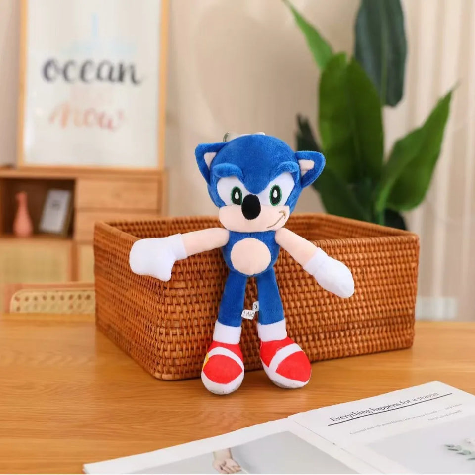 New Supersonic Mouse Tail Shadow Cartoon Soft Plush Toy Super Sonic Talsnak Hedgehog Amy Game Doll Decoration Toy Boys and Girls