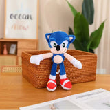 New Supersonic Mouse Tail Shadow Cartoon Soft Plush Toy Super Sonic Talsnak Hedgehog Amy Game Doll Decoration Toy Boys and Girls